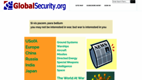 What Globalsecurity.org website looked like in 2021 (3 years ago)