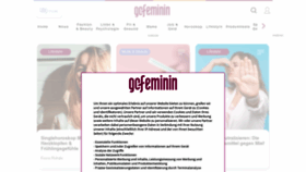 What Gofeminin.de website looked like in 2021 (3 years ago)