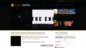 What Gamegrin.com website looked like in 2021 (3 years ago)