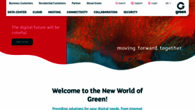 What Green.ch website looked like in 2021 (3 years ago)