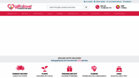 What Giftalove.com website looked like in 2021 (3 years ago)