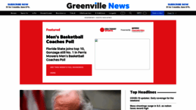 What Greenvilleonline.com website looked like in 2021 (3 years ago)