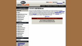 What Geekvillage.com website looked like in 2021 (3 years ago)