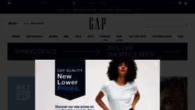 What Gap.ae website looked like in 2021 (3 years ago)