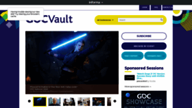 What Gdcvault.com website looked like in 2021 (3 years ago)