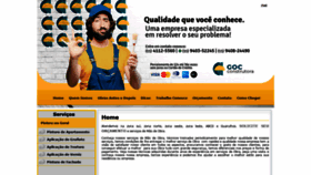 What Gocconstrutora.com.br website looked like in 2021 (3 years ago)