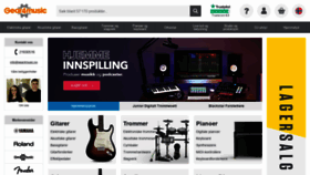 What Gear4music.no website looked like in 2021 (3 years ago)