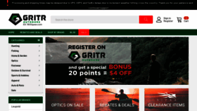 What Gritroutdoors.com website looked like in 2021 (3 years ago)