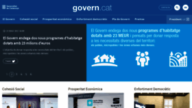 What Govern.cat website looked like in 2021 (3 years ago)