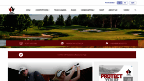 What Golfcanada.ca website looked like in 2021 (3 years ago)