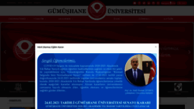 What Gumushane.edu.tr website looked like in 2021 (3 years ago)