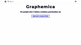 What Graphemica.com website looked like in 2021 (3 years ago)