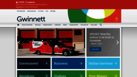 What Gwinnettcounty.com website looked like in 2021 (3 years ago)