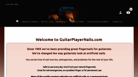 What Guitarplayernails.com website looked like in 2021 (3 years ago)