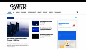 What Gazettereview.com website looked like in 2021 (3 years ago)