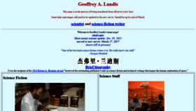 What Geoffreylandis.com website looked like in 2021 (3 years ago)