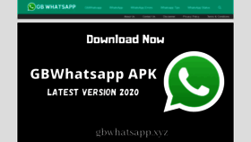 What Gbwhatsapp.xyz website looked like in 2021 (4 years ago)