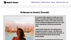 What Gretastravels.com website looked like in 2021 (5 years ago)