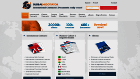 What Globalnegotiator.com website looked like in 2021 (3 years ago)