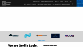 What Gorillalogic.com website looked like in 2021 (3 years ago)