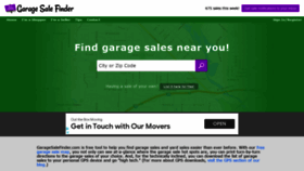 What Garagesalefinder.com website looked like in 2021 (3 years ago)