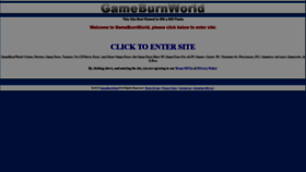 What Gameburnworld.com website looked like in 2021 (3 years ago)