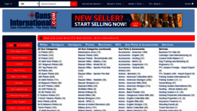 What Gunsinternational.com website looked like in 2021 (3 years ago)