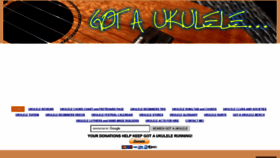 What Gotaukulele.com website looked like in 2021 (3 years ago)