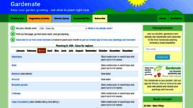 What Gardenate.com website looked like in 2021 (3 years ago)