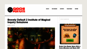 What Giochipertutti.org website looked like in 2021 (3 years ago)