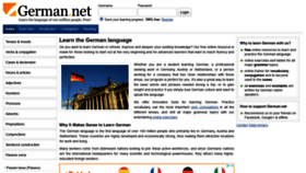 What German.net website looked like in 2021 (3 years ago)