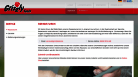 What Grizzly-service.de website looked like in 2021 (3 years ago)