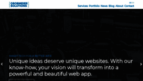 What Grobmeier.solutions website looked like in 2021 (3 years ago)