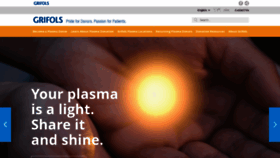 What Grifolsplasma.com website looked like in 2021 (3 years ago)