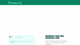 What Getwhatsapplink.com website looked like in 2021 (3 years ago)