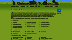 What Geocachingtoolbox.com website looked like in 2021 (3 years ago)