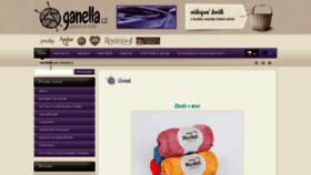 What Ganella.cz website looked like in 2021 (3 years ago)