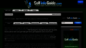 What Golf-info-guide.com website looked like in 2021 (3 years ago)
