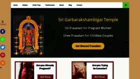 What Garbarakshambigai.org website looked like in 2021 (3 years ago)