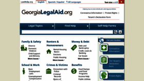 What Georgialegalaid.org website looked like in 2021 (3 years ago)
