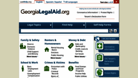 What Georgialegalaid.org website looked like in 2021 (5 years ago)