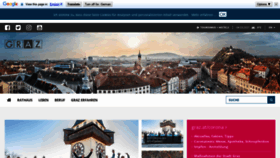 What Graz.at website looked like in 2021 (3 years ago)