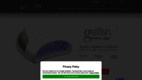 What Gelish.com website looked like in 2021 (3 years ago)