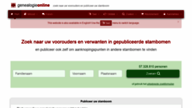 What Genealogieonline.nl website looked like in 2021 (3 years ago)