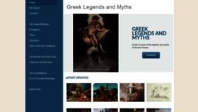 What Greeklegendsandmyths.com website looked like in 2021 (3 years ago)
