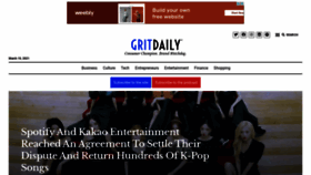 What Gritdaily.com website looked like in 2021 (3 years ago)