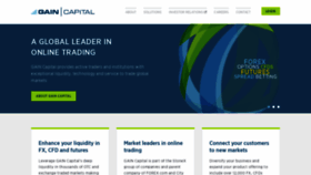 What Gaincapital.com website looked like in 2021 (3 years ago)