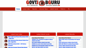 What Govtjobguru.in website looked like in 2021 (3 years ago)