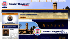 What Gujaratuniversity.ac.in website looked like in 2021 (3 years ago)