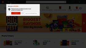 What Grofers.com website looked like in 2021 (3 years ago)